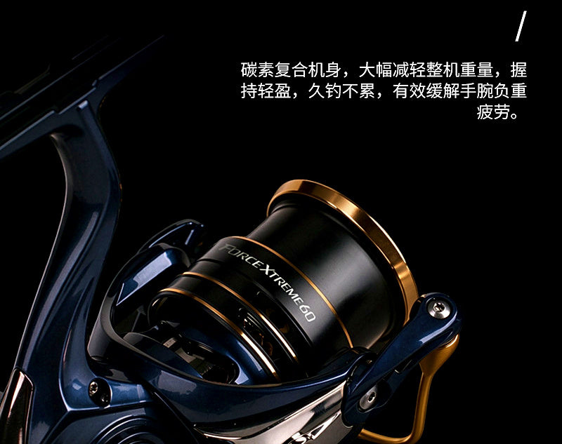 Metal Spool Spinning Reel, 6 Bearing, 7.3:1, Sizes 1000–3000 – product photo