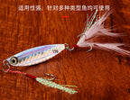 Casting Metal Jig with Feather Hook, 7–30 g (0.25–1.06 oz) – product photo