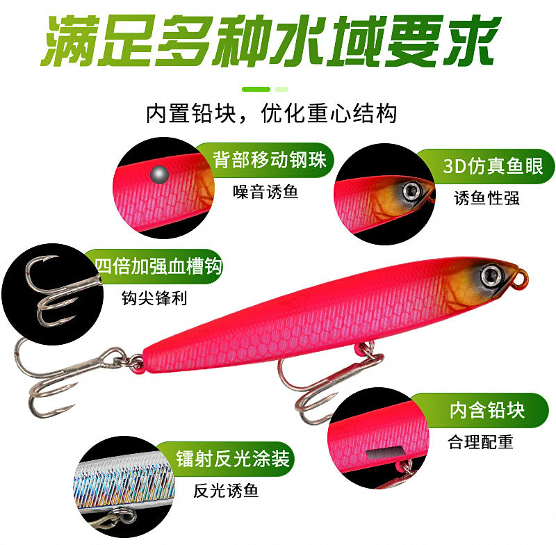 Long Casting Sinking Pencil Lure, 10–24 g (0.35–0.85 oz) – product photo