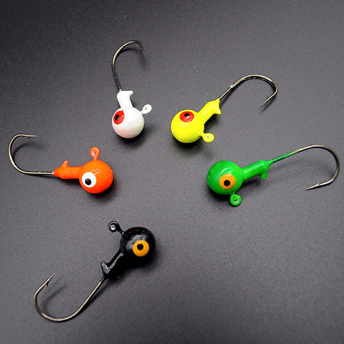Round Lead Head Jig Hooks, 7 g or 10 g (0.25/0.35 oz), 5-Pack – product photo