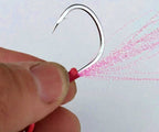 Pink Feathered Double Assist Hooks for Jigs, Barbed, 1/0-4/0 – product photo