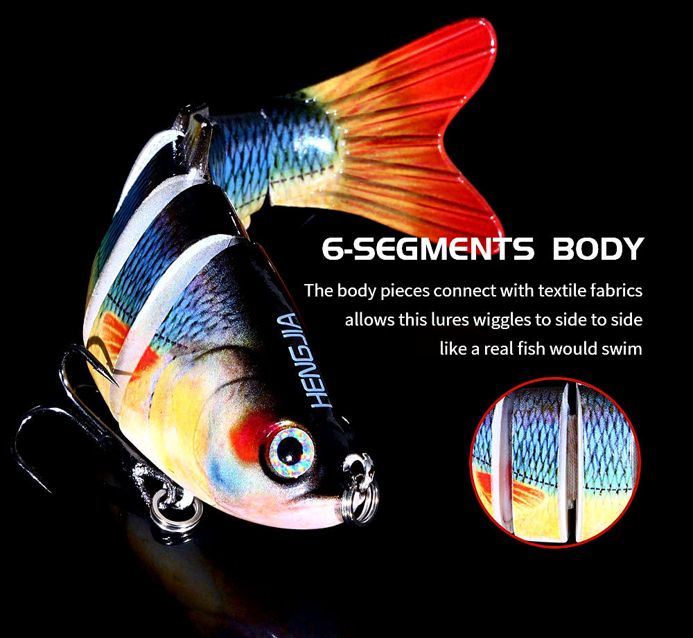 Multi-Jointed Swimbait, 7-Segment Slow Sinking Hard Bait – product photo