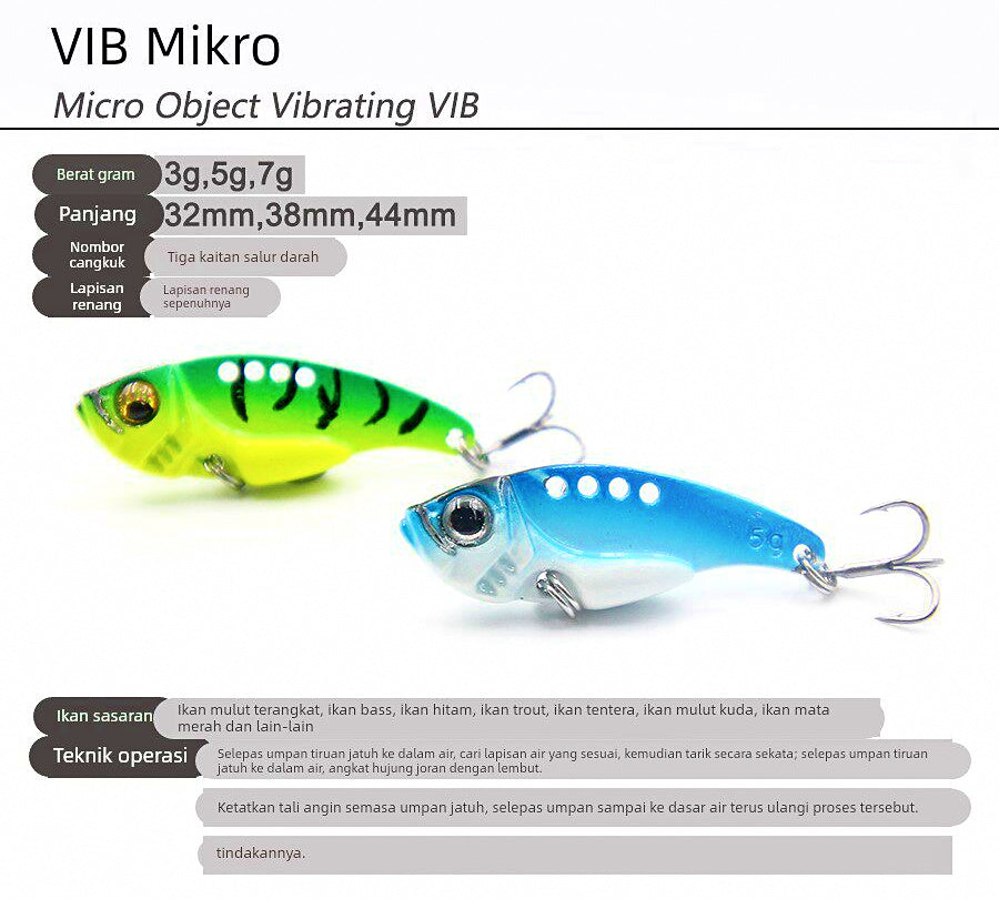 Metal VIB Vibration Lure, 3.5/5/7 g (0.12–0.25 oz) – product photo