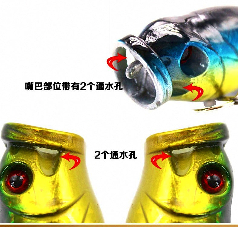 Popper Topwater Lure with Rattle, 6–7 cm (2.4–2.8 in) – product photo