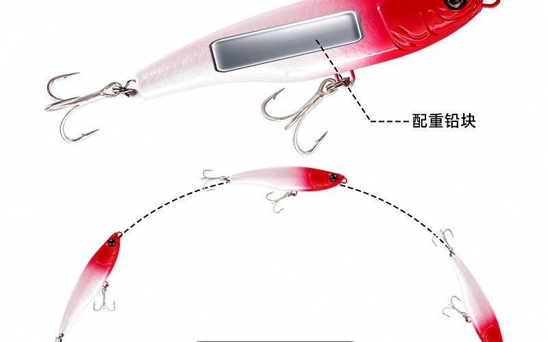 Sinking Pencil Bait, 54 g (1.9 oz), 12 cm (4.7 in) – product photo
