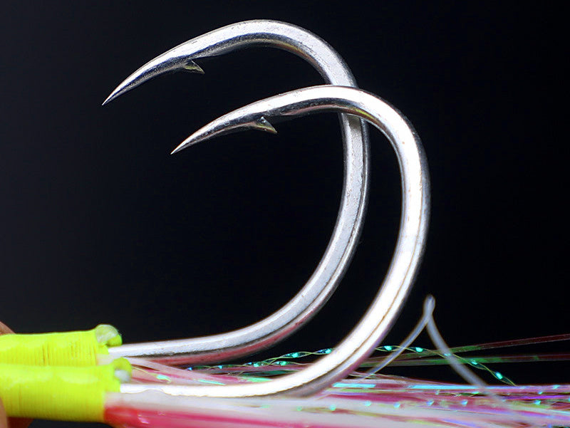 Glow Assist Hooks for Jigs, Single & Double, 1/0-3/0 – product photo