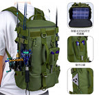 Fishing Backpack with Rod Holder, Nylon Tackle Bag – product photo