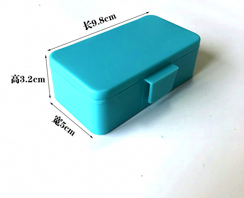 Bait Powder Dipping Box, Plastic, Red or Blue – product photo