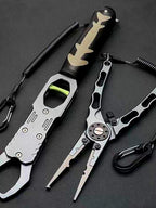 Fishing Pliers & Fish Gripper, Gunmetal Black – product photo