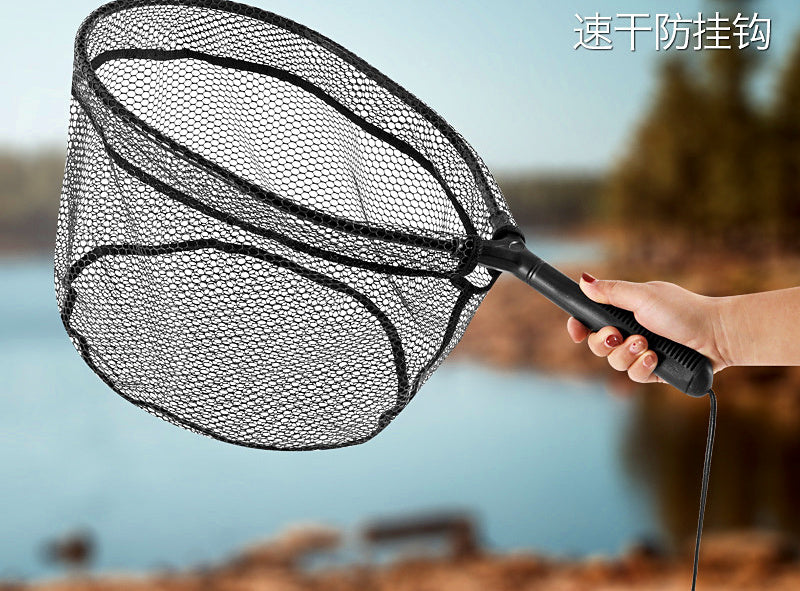 Short Handle Landing Net, Aluminum Frame, 37 cm (14.6 in) – product photo