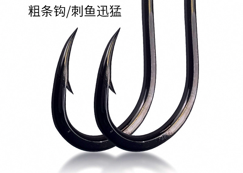 Barbed Live Bait Hooks, Heavy Wire, Sizes 1/0–10/0 – product photo