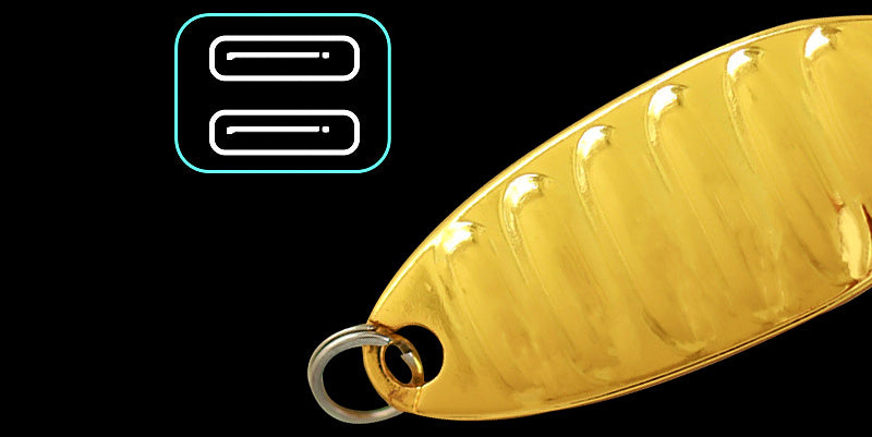 Casting Spoon Lure, Gold or Silver, 1.5–20 g (0.05–0.7 oz) – product photo