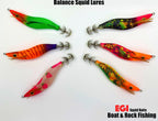 Wood Shrimp Squid Jig Size 2.5, Glow Rattle Bead – product photo