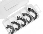 Black Nickel Offset Worm Hooks, Assorted Kit or Single Size – product photo