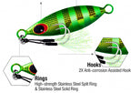 Slow Pitch Metal Jig, 10–60 g (0.35–2.1 oz) – product photo
