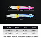 Glow Slow Pitch Jig, 100–150 g (3.5–5.3 oz) – product photo