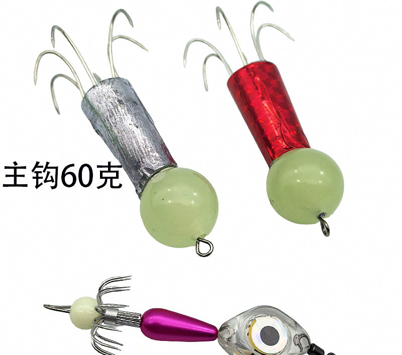 Glow Octopus Jig, 60 & 80 g (2.1 & 2.8 oz) – product photo