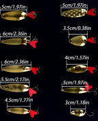 Red Heart Sequin Casting Spoon Lure Set – product photo