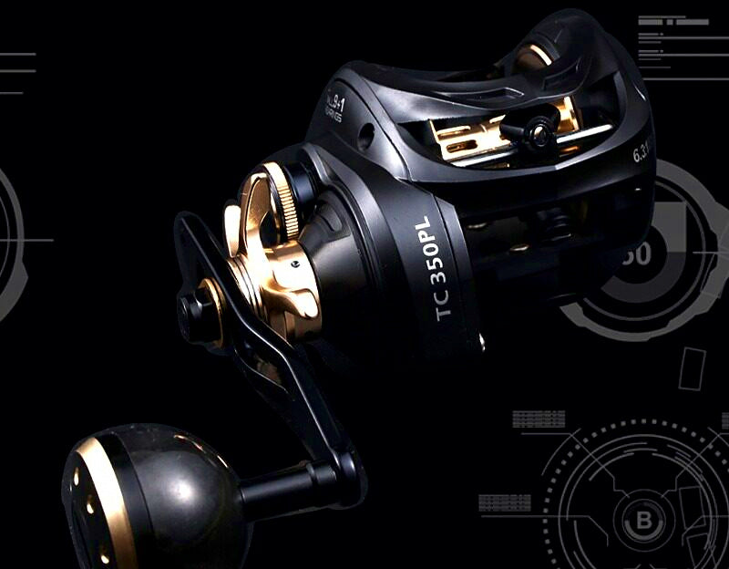 Slow Pitch Baitcasting Reel, 6.3:1, 10 Bearings, Aluminum – product photo