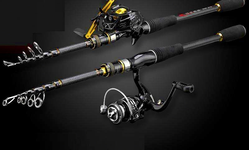 Telescopic Carbon Lure Rod or Combo, 1.65–3.6 m (5.4–11.8 ft) – product photo