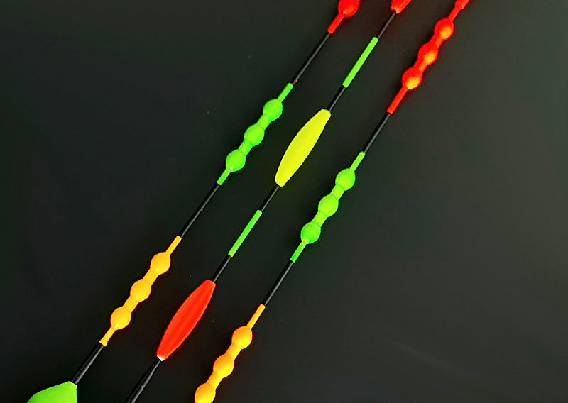 Balsa Wood Upright Sea Fishing Float, Glow Stick Compatible – product photo
