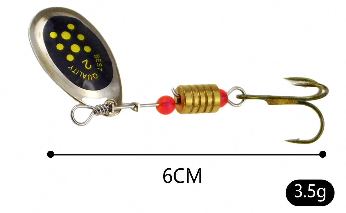 Spinner Spoon Lure, 6 cm (2.4 in), 3.5 g (0.12 oz) – product photo