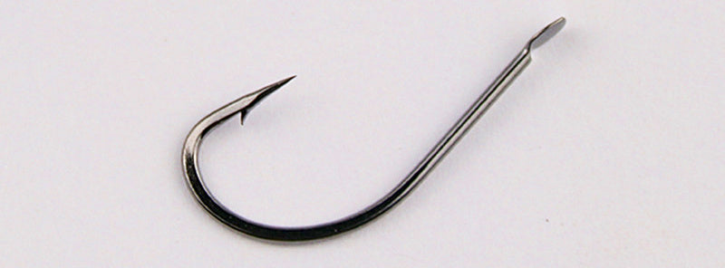 Maruseigo Style Long Shank Barbed Hooks, Black, Bulk – product photo