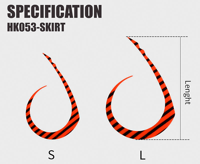Handmade Silicone Skirt Streamer for Hooks and Lures, 1 Pack – product photo