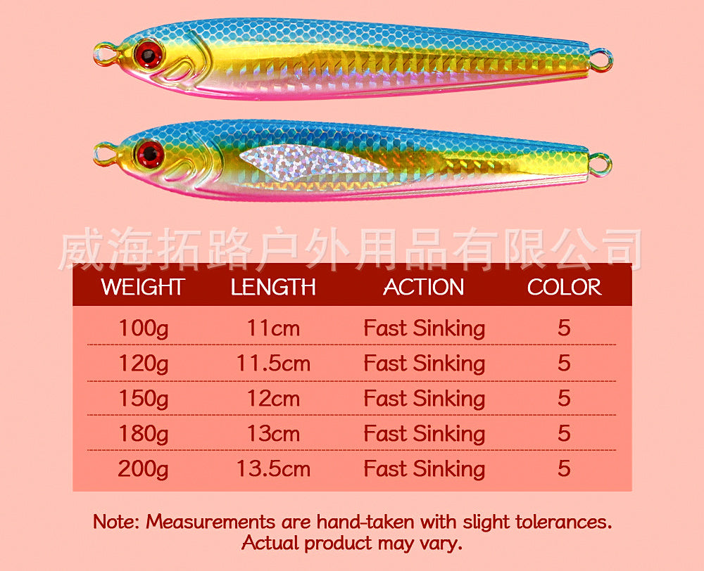 Glow Metal Jig, 100–200 g (3.5–7.1 oz) – product photo