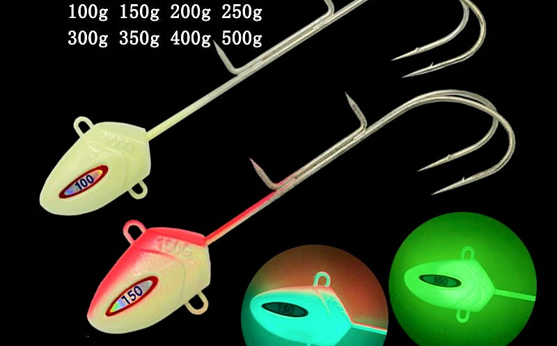 Glow Jig & Hook Rig for Hairtail, 7–500 g (0.25–17.6 oz) – product photo