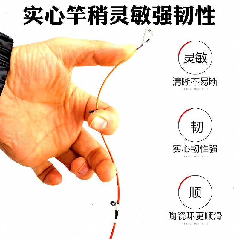 Short Soft-Tip Carbon Fishing Rod, 0.9–1.1 m (3–3.6 ft) – product photo