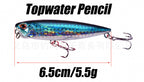 Topwater Walking Dog Pencil Lure, 6.5 cm / 5.5 g (0.19 oz) – product photo