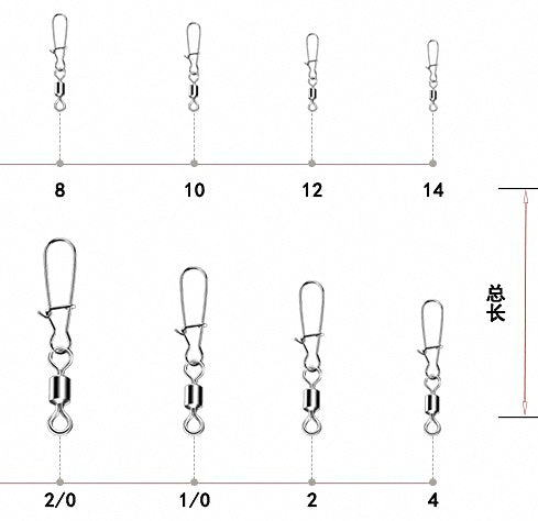 Stainless Steel Snap Connectors, 50-Pack, Sizes 14 to 4/0 – product photo