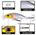 Sinking Mini Minnow Lure, 5 cm & 6.5 cm (4 g / 8 g) – product photo