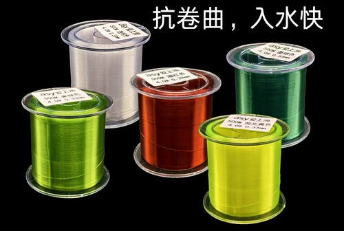 Nylon Fishing Line, 500 m (547 yd), 5 Colors, No. 0.4–8.0 – product photo