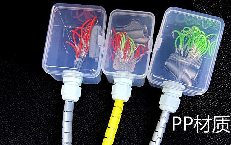 Pre-Tied Glow Hooks on Line, Barbed, Boxed Set – product photo