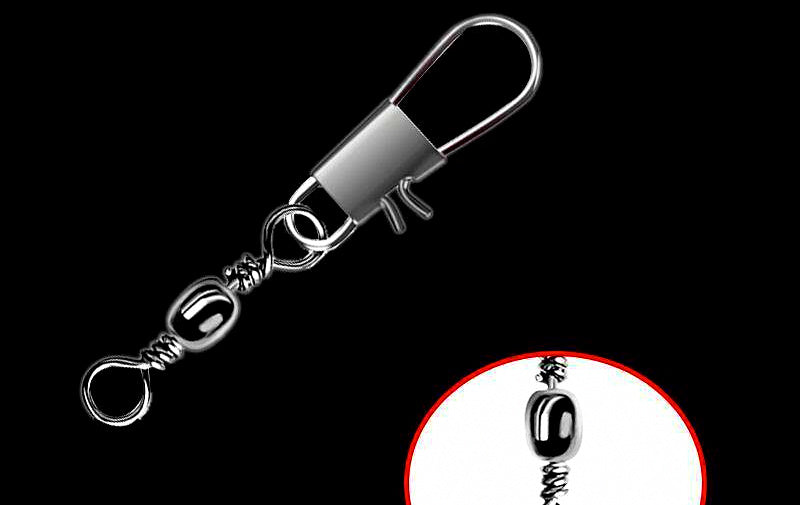 B-Type Safety Pin Snap Swivels, Barrel Swivel Connectors – product photo