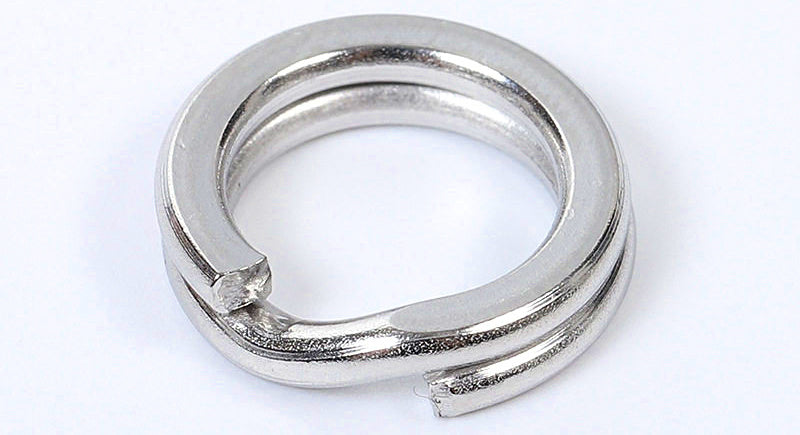Stainless Steel Split Rings, Flat Wire, Size #1-#6 – product photo