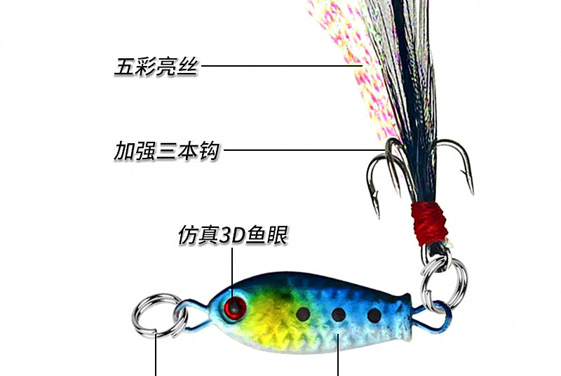 Micro Metal Jig, 5 g (0.18 oz), Sinking Casting Jig – product photo