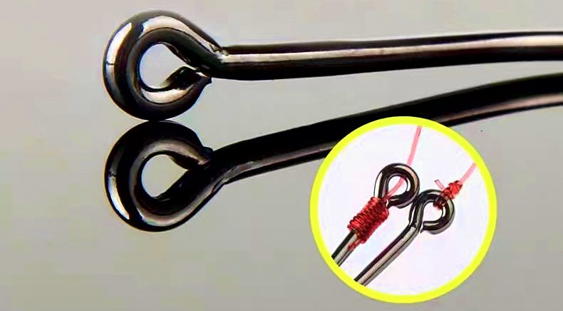 Iseni Barbed Ringed Saltwater Hooks, Bulk Pack, Sizes 1–22 – product photo