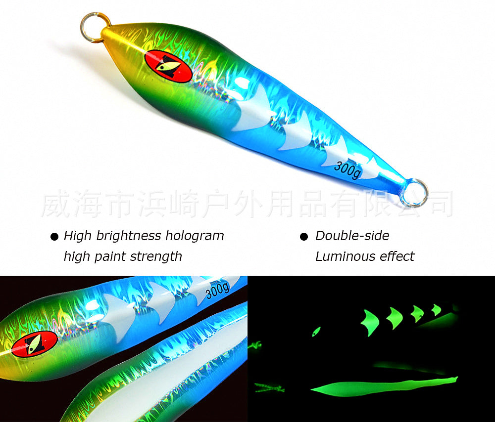 Glow Flat Fall Jig, 100–300 g (3.5–10.6 oz) – product photo