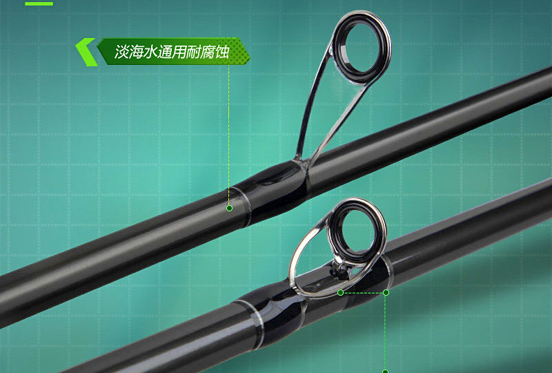 XH Fast Action Lure Rod, 2-Piece Carbon, 2.1–2.7 m (6.9–8.9 ft) – product photo