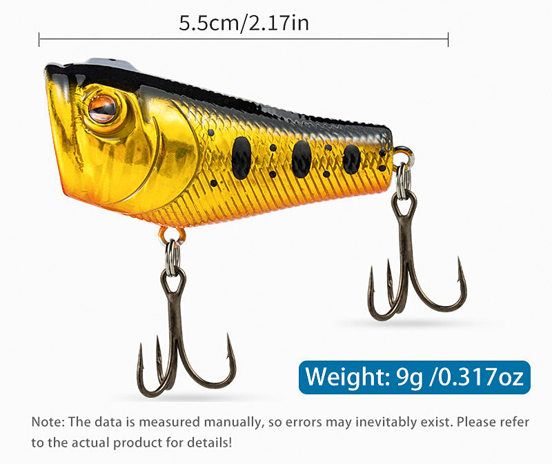 Floating Popper Topwater Lure, Plastic Hard Bait – product photo