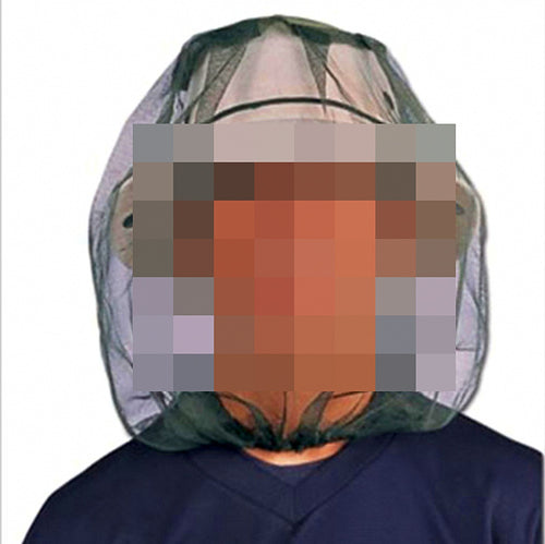 Mosquito Head Net Sun Hat, Nylon, Fishing Bug Hat – product photo