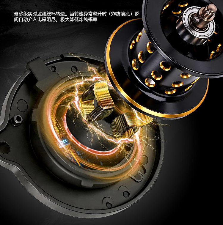 Carbon Low-Profile Baitcasting Reel, 7.0:1, 6 Bearings – product photo