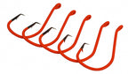 Barbed Saltwater Hooks, Orange, Sizes 1# to 8/0 – product photo