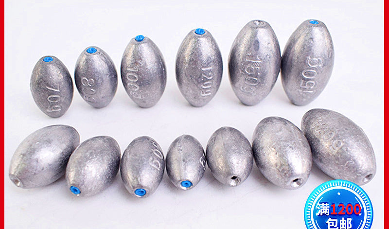 Olive Lead Sinker, 0.02–10.6 oz (0.5–300 g) – product photo