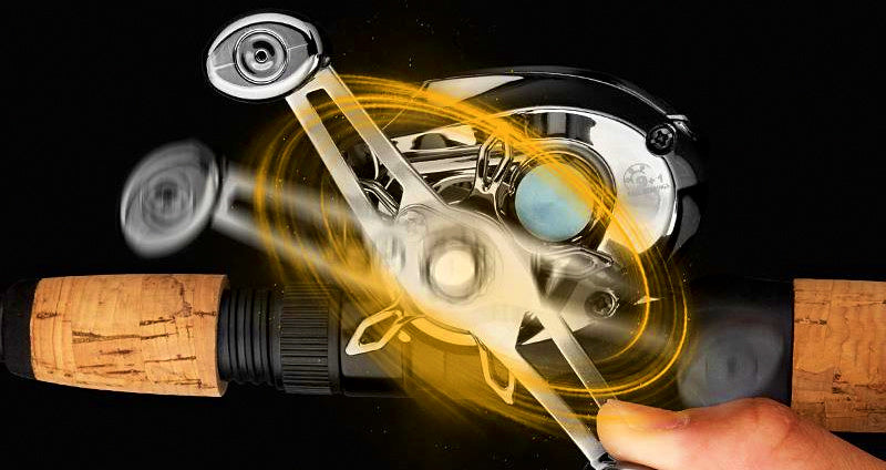 DC Baitcasting Reel, Left or Right Hand, Optional Micro Spool – product photo