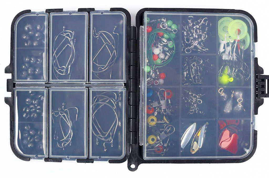 188-Piece Terminal Tackle Kit with Swivels, Hooks & Sinkers – product photo