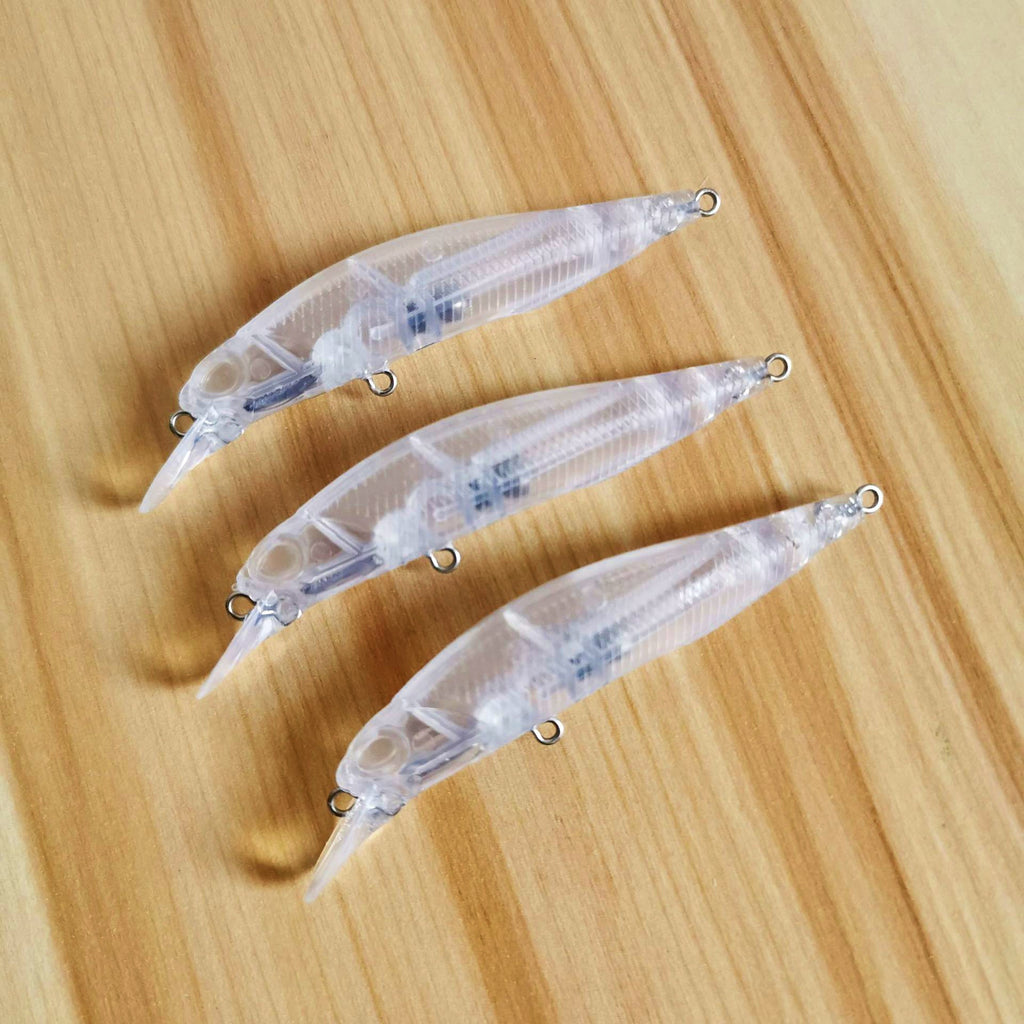 Unpainted Slow Sinking Minnow Lure Blank, 7.3 cm 4.3 g (0.15 oz) – product photo